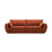 Kaelle 3-Sitzer Sofa mit Schlaffunktion, mit Bezug aus Chenille (Haga44) in Terrakotta, 244x97 cm – Bild 1