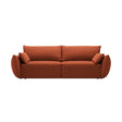 Kaelle 3-Sitzer Sofa mit Schlaffunktion, mit Bezug aus Chenille (Haga44) in Terrakotta, 244x97 cm – Bild 1