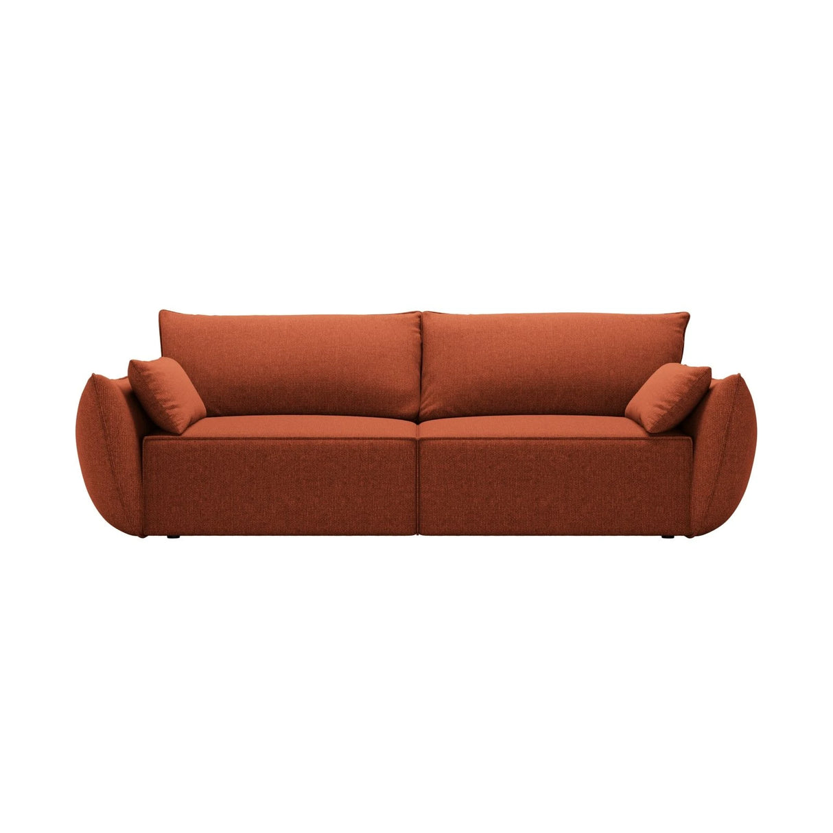Kaelle 3-Sitzer Sofa mit Schlaffunktion, mit Bezug aus Chenille (Haga44) in Terrakotta, 244x97 cm – Bild 1