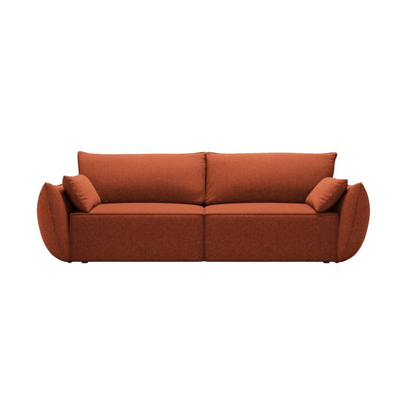 Kaelle 3-Sitzer Sofa mit Schlaffunktion, mit Bezug aus Chenille (Haga44) in Terrakotta, 244x97 cm – Bild 1