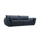 Kaelle 3-Sitzer Sofa mit Schlaffunktion, mit Bezug aus Chenille (Haga86) in Königsblau, 244x97 cm – Bild 3