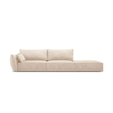 Kaelle 3-Sitzer Sofa Rechts offen, mit Bezug aus Chenille (OTH 08) in Beige, 264x110 cm – Bild 1