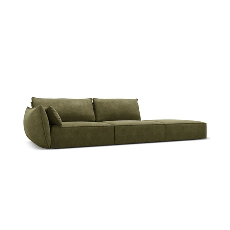 Kaelle 3-Sitzer Sofa Rechts offen, mit Bezug aus Chenille (OTH 38) in Grün, 264x110 cm – Bild 3