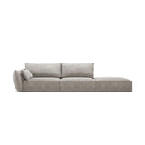 Kaelle 3-Sitzer Sofa Rechts offen, mit Bezug aus Chenille (OTH 85) in Hellgrau, 264x110 cm – Bild 1