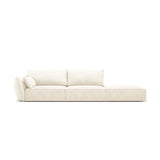 Kaelle 3-Sitzer Sofa Rechts offen, mit Bezug aus Samt oder Chenille, 264x110 cm – Bild 1