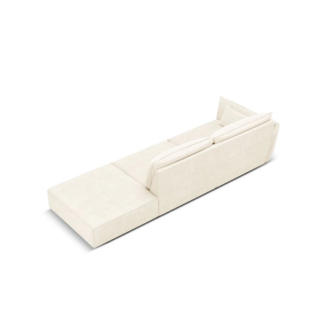 Kaelle 3-Sitzer Sofa Rechts offen, mit Bezug aus Samt oder Chenille, 264x110 cm – Bild 4