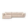 Kaelle 4-Sitzer Ecksofa Links, mit Bezug aus Chenille (OTH 08) in Beige, 308x171 cm – Bild 1