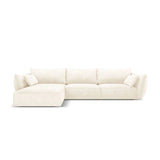 Kaelle 4-Sitzer Ecksofa Links, mit Bezug aus Samt oder Chenille, 308x171 cm – Bild 1