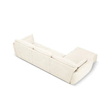 Kaelle 4-Sitzer Ecksofa Links, mit Bezug aus Samt oder Chenille, 308x171 cm – Bild 4