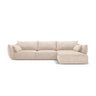 Kaelle 4-Sitzer Ecksofa Rechts, mit Bezug aus Chenille (OTH 08) in Beige, 308x171 cm – Bild 1