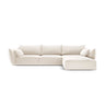 Kaelle 4-Sitzer Ecksofa Rechts, mit Bezug aus Samt (Blu22) in Leichtes Beige, 308x171 cm – Bild 1