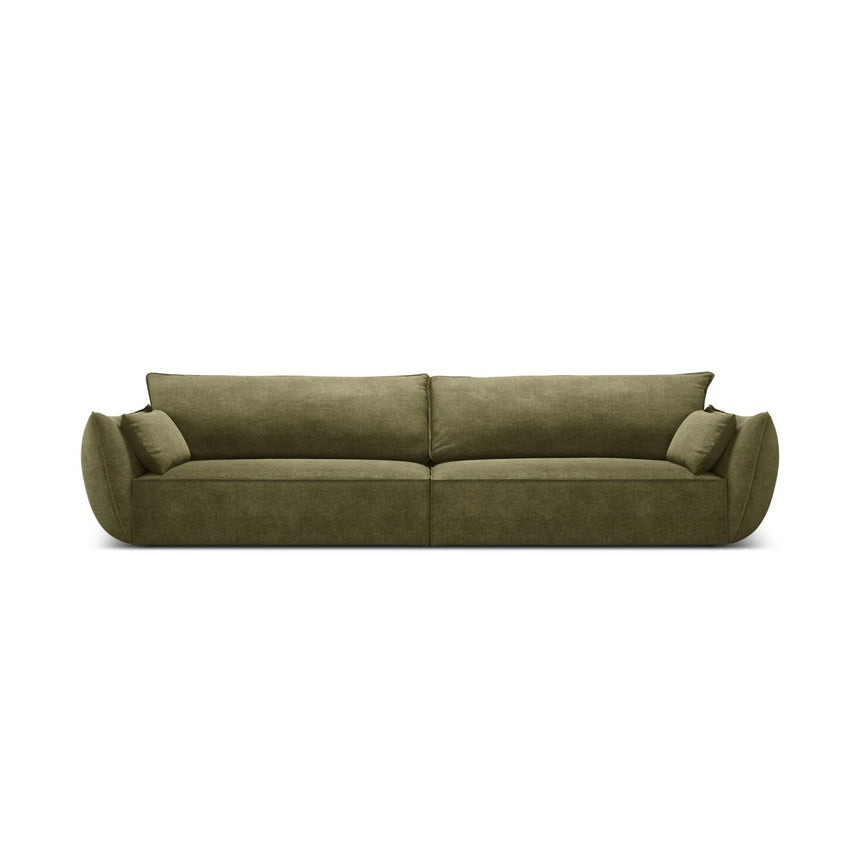 Kaelle 4-Sitzer Sofa mit Bezug aus Chenille (OTH 38) in Grün, 248x110 cm – Bild 1