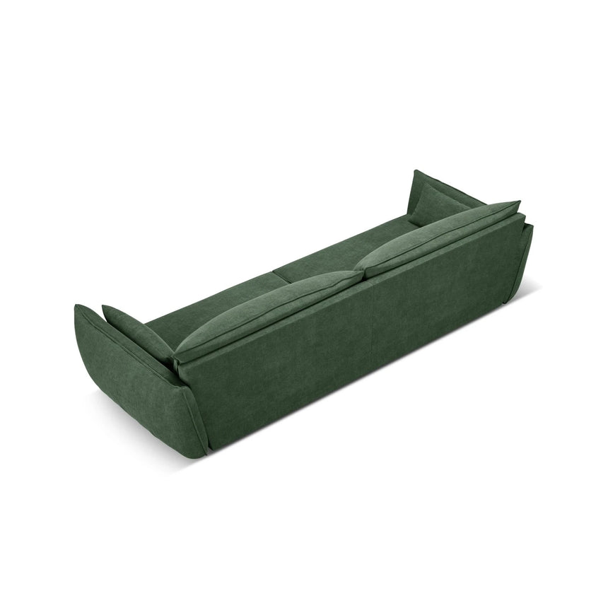 Kaelle 4-Sitzer Sofa mit Bezug aus Chenille (OTH 39) in Flaschengrün, 248x110 cm – Bild 4