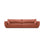Kaelle 4-Sitzer Sofa mit Bezug aus Chenille (OTH 57) in Terrakotta, 248x110 cm – Bild 1
