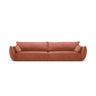 Kaelle 4-Sitzer Sofa mit Bezug aus Chenille (OTH 57) in Terrakotta, 248x110 cm – Bild 1