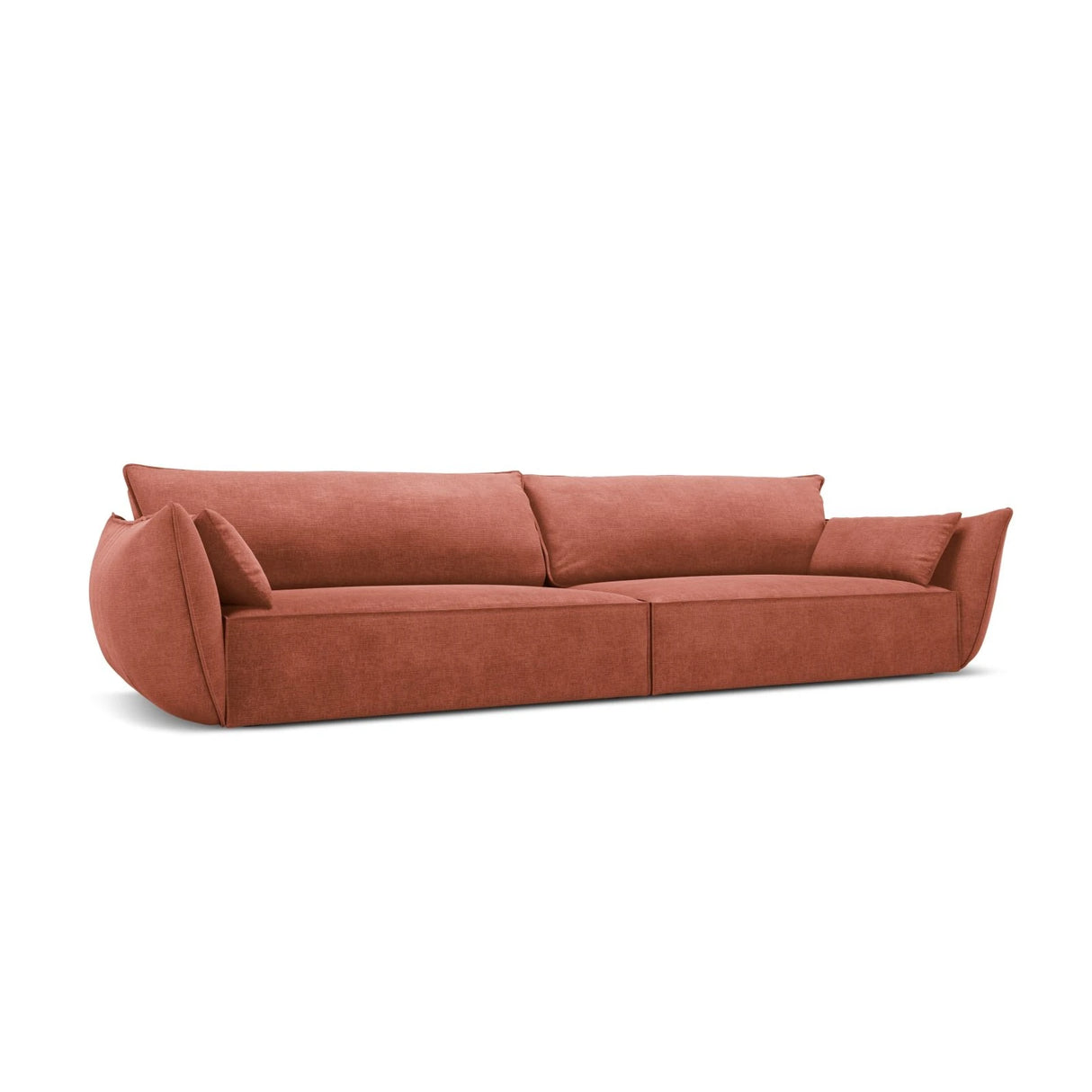 Kaelle 4-Sitzer Sofa mit Bezug aus Chenille (OTH 57) in Terrakotta, 248x110 cm – Bild 3