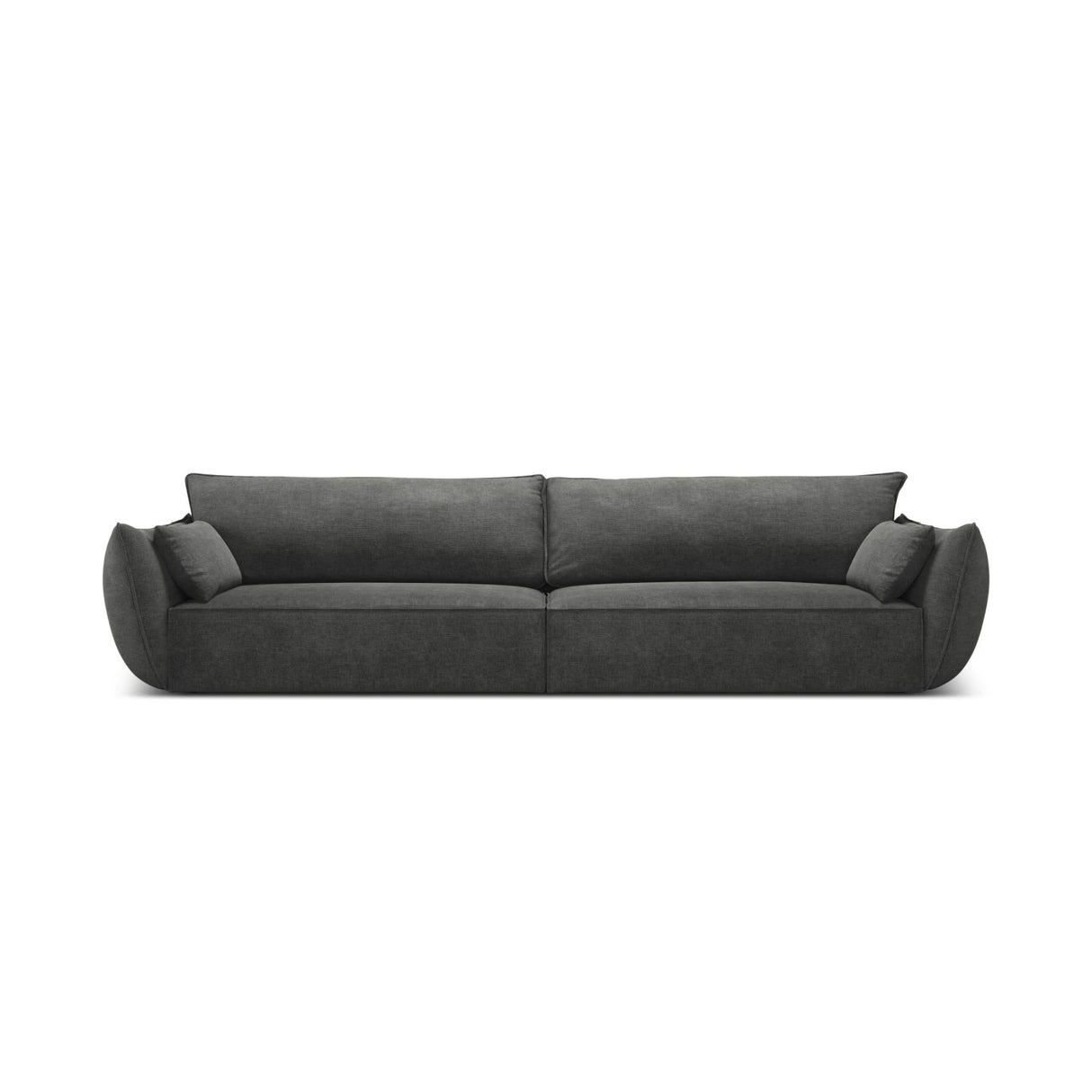 Kaelle 4-Sitzer Sofa mit Bezug aus Chenille (OTH 97) in Dunkelgrau, 248x110 cm – Bild 1