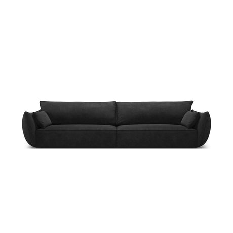Kaelle 4-Sitzer Sofa mit Bezug aus Chenille (OTH 99) in Schwarz, 248x110 cm – Bild 1
