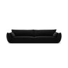 Kaelle 4-Sitzer Sofa mit Bezug aus Samt (Blu19) in Schwarz, 248x110 cm – Bild 1