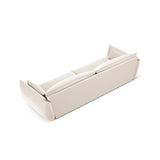 Kaelle 4-Sitzer Sofa mit Bezug aus Samt (Blu22) in Leichtes Beige, 248x110 cm – Bild 4