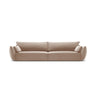 Kaelle 4-Sitzer Sofa mit Bezug aus Samt (Blu28) in Beige, 248x110 cm – Bild 1
