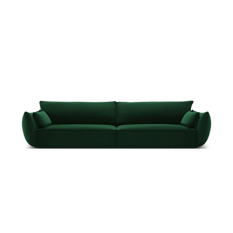 Kaelle 4-Sitzer Sofa mit Bezug aus Samt (Blu78) in Flaschengrün, 248x110 cm – Bild 1