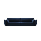 Kaelle 4-Sitzer Sofa mit Bezug aus Samt (Blu86) in Königsblau, 248x110 cm – Bild 1
