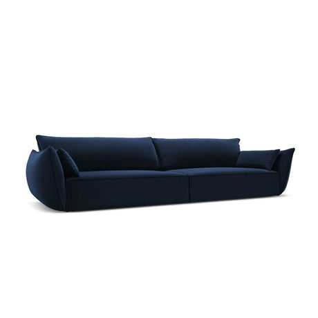 Kaelle 4-Sitzer Sofa mit Bezug aus Samt (Blu86) in Königsblau, 248x110 cm – Bild 3