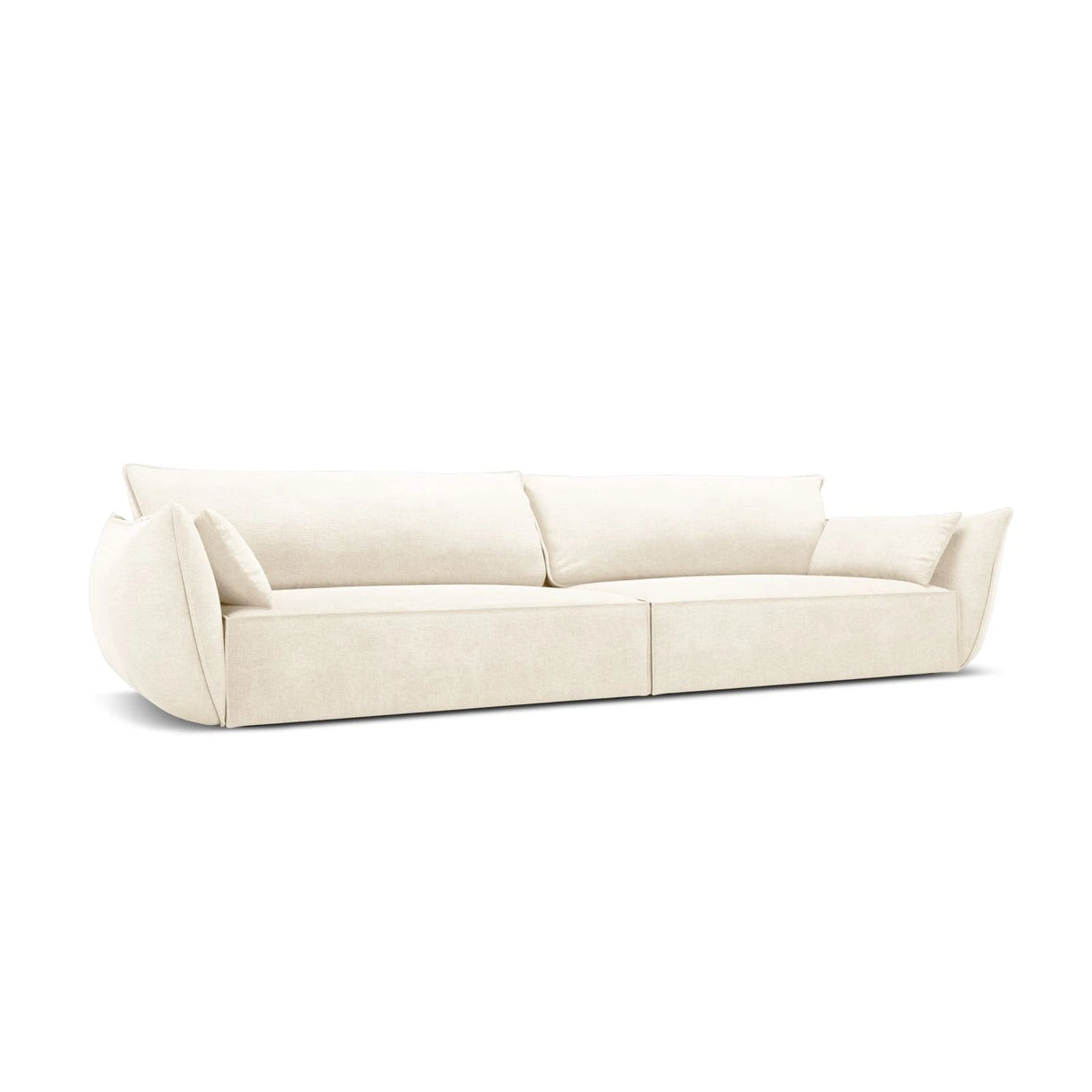 Kaelle 4-Sitzer Sofa mit Bezug aus Samt oder Chenille, 248x110 cm – Bild 3