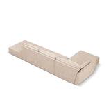 Kaelle 5-Sitzer Ecksofa Links, mit Bezug aus Chenille (OTH 08) in Beige, 364x171 cm – Bild 4