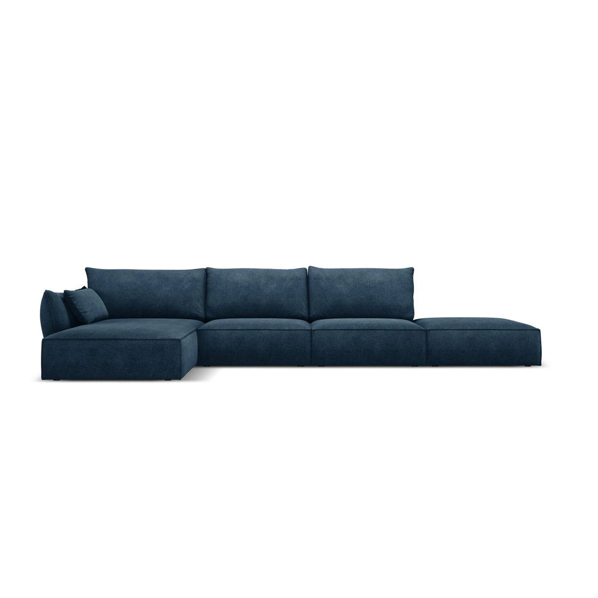Kaelle 5-Sitzer Ecksofa Links, mit Bezug aus Chenille (OTH 78) in Königsblau, 364x171 cm – Bild 1
