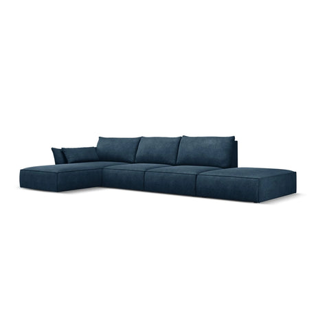 Kaelle 5-Sitzer Ecksofa Links, mit Bezug aus Chenille (OTH 78) in Königsblau, 364x171 cm – Bild 3