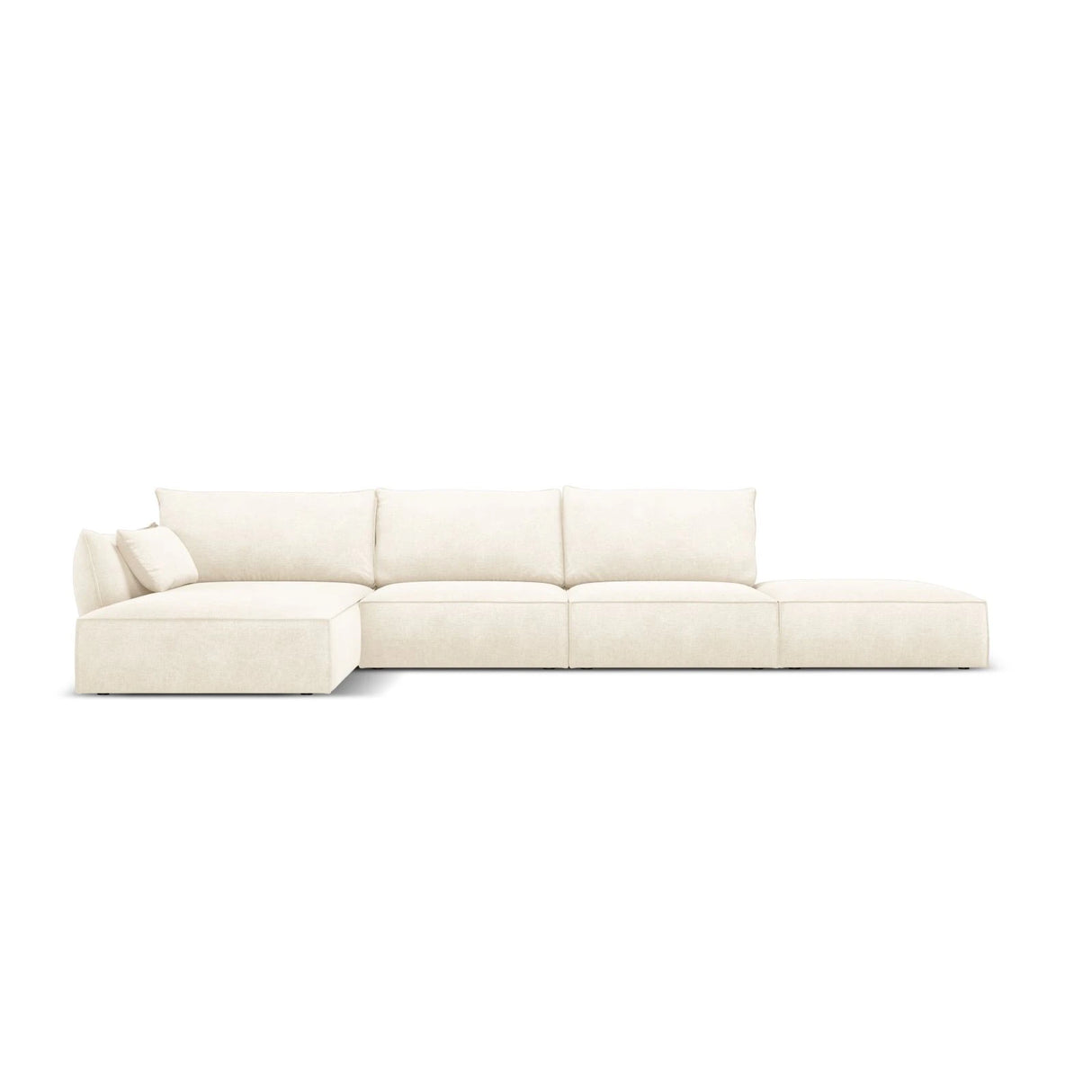 Kaelle 5-Sitzer Ecksofa Links, mit Bezug aus Samt oder Chenille, 364x171 cm – Bild 1