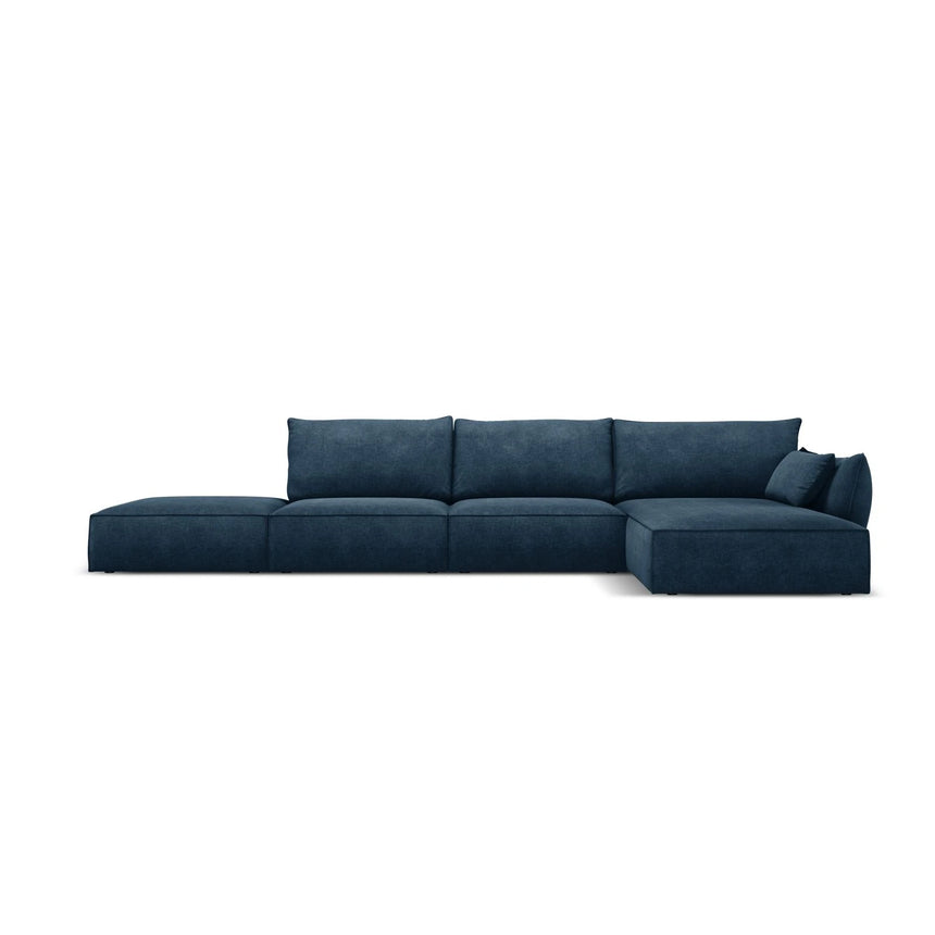 Kaelle 5-Sitzer Ecksofa Rechts, mit Bezug aus Chenille (OTH 78) in Königsblau, 364x171 cm – Bild 1