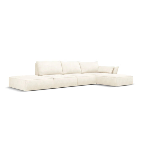 Kaelle 5-Sitzer Ecksofa Rechts, mit Bezug aus Samt oder Chenille, 364x171 cm – Bild 3