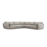 Kaelle 7-Sitzer Ecksofa symmetrisch, mit Bezug aus Chenille (OTH 85) in Hellgrau, 286x286 cm – Bild 1