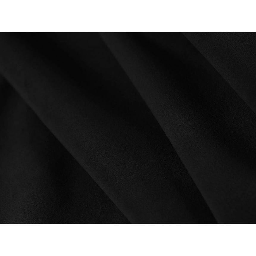 Kaelle 7-Sitzer Ecksofa symmetrisch, mit Bezug aus Samt (Blu19) in Schwarz, 286x286 cm – Bild 5