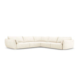 Kaelle 7-Sitzer Ecksofa symmetrisch, mit Bezug aus Samt oder Chenille, 286x286 cm – Bild 1