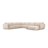 Kaelle 8-Sitzer Panorama-Sofa, Links, mit Bezug aus Chenille (OTH 08) in Beige, 384x284 cm – Bild 1