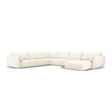 Kaelle 8-Sitzer Panorama-Sofa, Links, mit Bezug aus Samt oder Chenille, 384x284 cm – Bild 1
