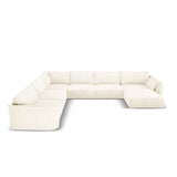 Kaelle 8-Sitzer Panorama-Sofa, Links, mit Bezug aus Samt oder Chenille, 384x284 cm – Bild 3