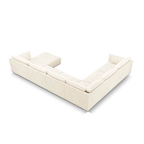 Kaelle 8-Sitzer Panorama-Sofa, Links, mit Bezug aus Samt oder Chenille, 384x284 cm – Bild 4