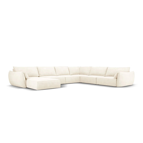 Kaelle 8-Sitzer Panorama-Sofa, Rechts, mit Bezug aus Samt oder Chenille, 384x284 cm – Bild 1