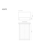 Kaelle Bett mit Stauraum und Kopfteil in Samt (Blu22) in Leichtes Beige, 140x200 cm – Bild 2