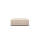 Kaelle Pouf mit Bezug in Chenille (OTH 08) in Beige, 100x80 cm – Bild 1