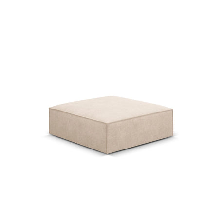Kaelle Pouf mit Bezug in Chenille (OTH 08) in Beige, 100x80 cm – Bild 3