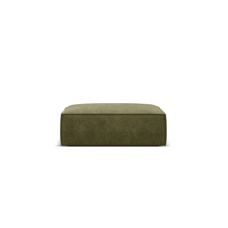 Kaelle Pouf mit Bezug in Chenille (OTH 38) in Grün, 100x80 cm – Bild 1