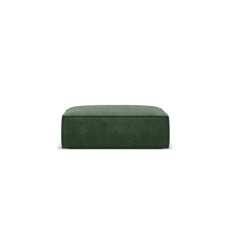 Kaelle Pouf mit Bezug in Chenille (OTH 39) in Flaschengrün, 100x80 cm – Bild 1