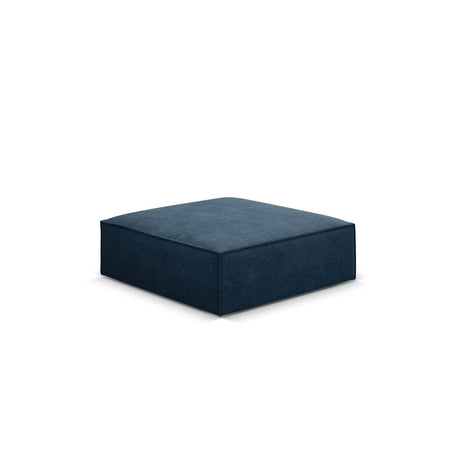 Kaelle Pouf mit Bezug in Chenille (OTH 78) in Königsblau, 100x80 cm – Bild 3