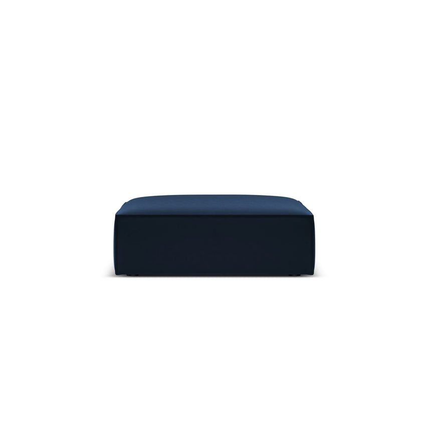 Kaelle Pouf mit Bezug in Samt (Blu86) in Königsblau, 100x80 cm – Bild 1